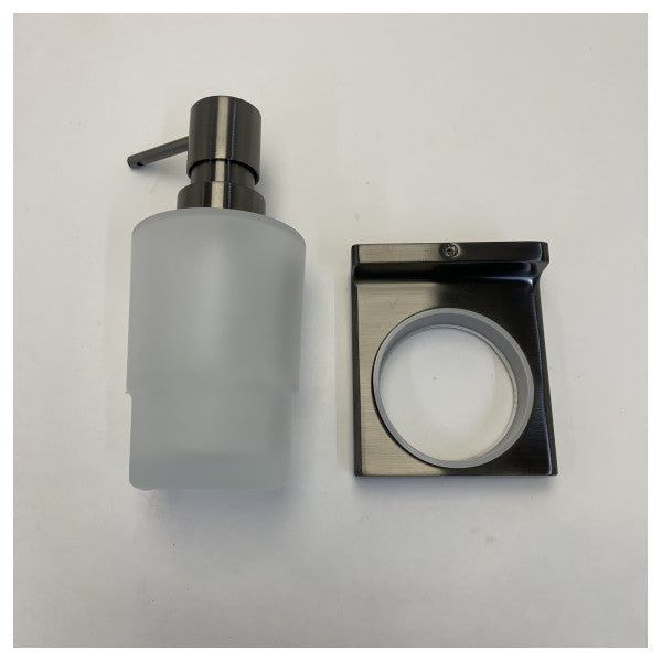 Hansgrohe 41745340 Addstoris sæbe dispenser med holder i børstet sort krom