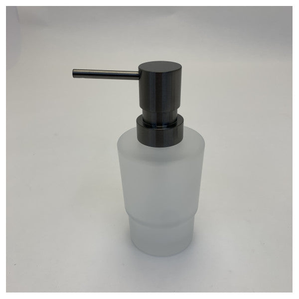 Hansgrohe 41745340 Addstoris sæbe dispenser med holder i børstet sort krom