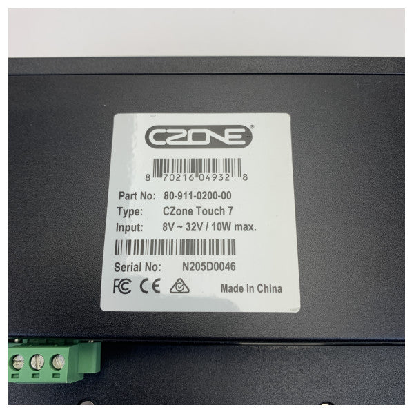 CZone 80-911-0200-00 Touch 7 7 Zoll Steuerungsdisplay