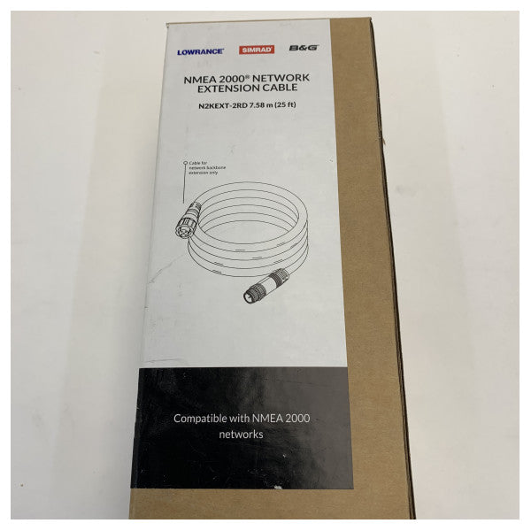 Simrad N2KEXT-2RD-25FT NMEA 2000 Backbone Extension Cable - 7.6m 25ft
