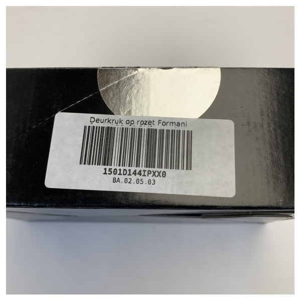 Manija de puerta Formani BASICS LB3-19-1 de acero inoxidable con roseta