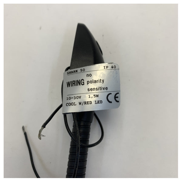 Quick Shark 50 Reading Light LED Adjustable Composite Black 12/24V