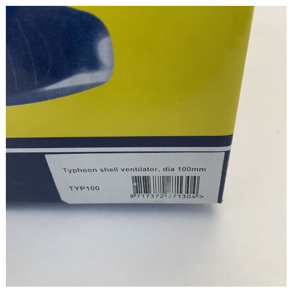 Vetus Shell Ventilator Typhoon TYP100 Stainless Steel