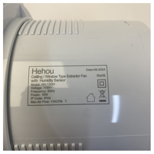 Helios HH-13QH Axiale Extractor FAN 110V / 60 HZ