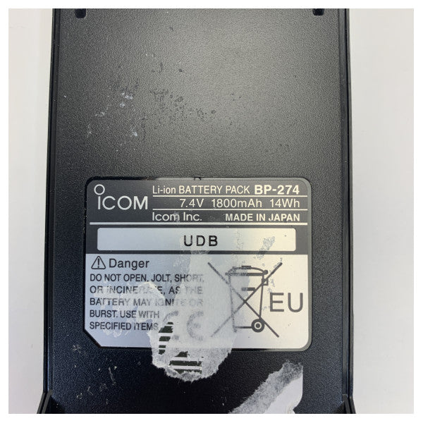 Icom BP-274 Li-Ion Battery for IC-M88 Marine VHF Portofoon
