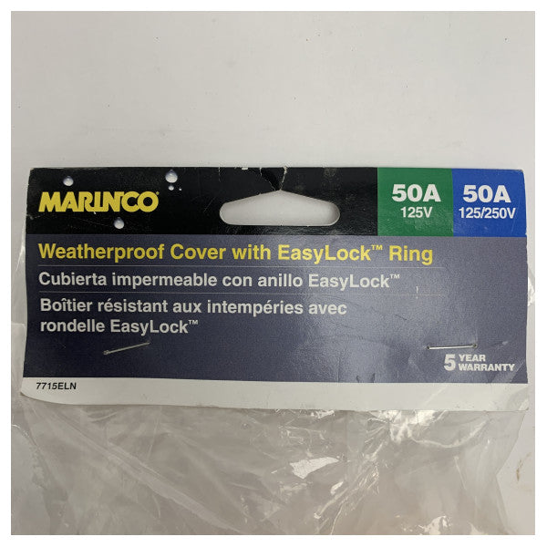 マリンコ 50A 防水カバー イージーロックリング付 230V