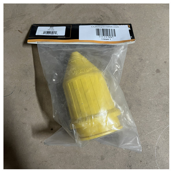 Marinco 50C κάλυμμα 50A Ανθεκτικό κίτρινο προστατευτικό κάλυμμα για θαλάσσιες συνδέσεις - ανθεκτικό στο νερό και τη σκόνη