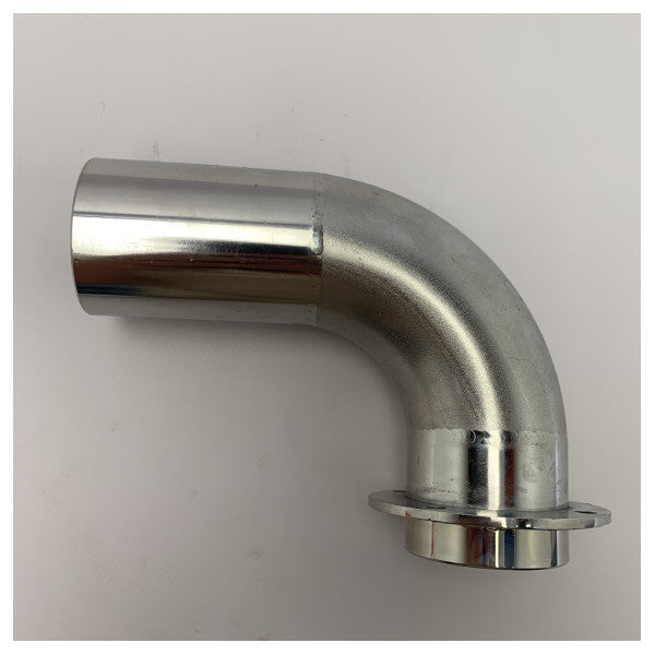 Витяжний патрубок Riva з нержавіючої сталі 50 мм вигнутий