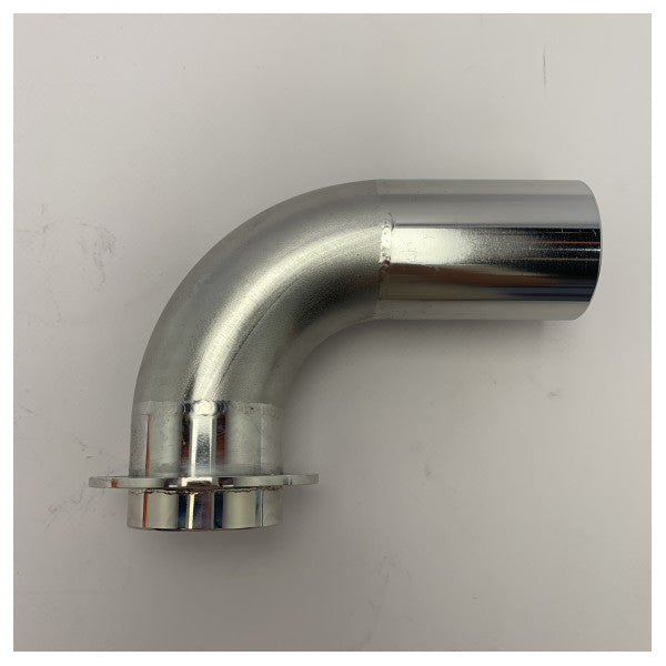 Витяжний патрубок Riva з нержавіючої сталі 50 мм вигнутий