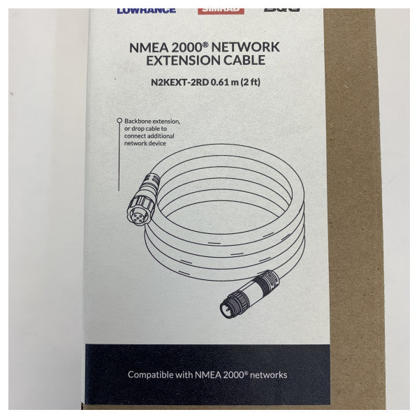 Simrad N2KEXT-2RD-2FT NMEA2000 Netwerk Estensjoni Kabl 0.6M