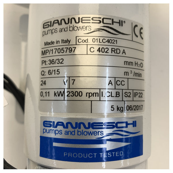 Gianneschi C402RD Meriventilaatio Puola 24V - 01LC4021