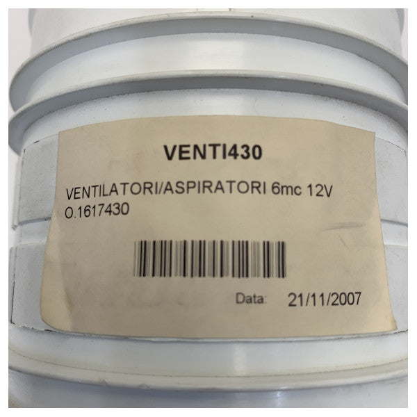 Ventilador Marino Osculati 12V En Línea 6M3 - 1617430
