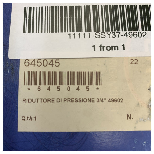 OR 3/4 Zoll Wasserdruckregler, verstellbar für Yachten - 49602