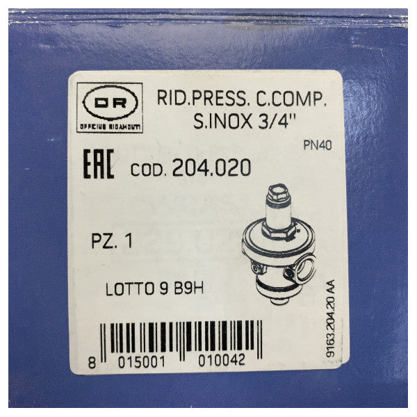 OR 3/4 Zoll Wasserdruckregler, verstellbar für Yachten - 49602
