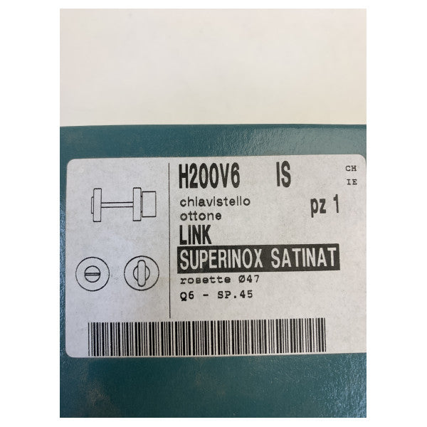 Ensemble de poignées de porte de salle de bain Olivari H200V6 Satin