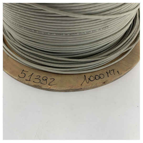 Qubix CPR 6707 UTP ネットワークケーブル 4x2 AWG24 - 耐久性マリングレード屋外イーサネットケーブル