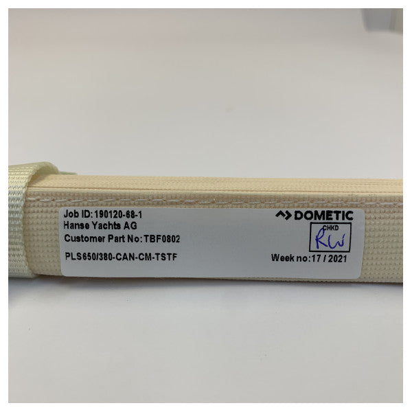 Dometic Cortina plisada PLS650/380-CAN-CM-TSTF para veleros