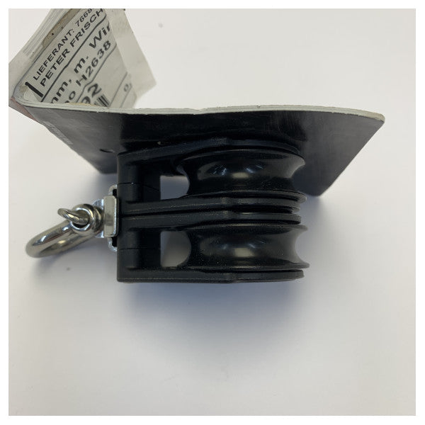 Harken Carbo H2638 Double Sheave Block 40mm with Swivel