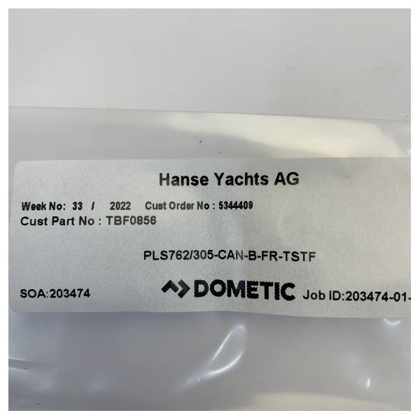 Dometic Cortina Plisada PLS762/305-CAN-B-FR-TSTF 762 x 305 mm