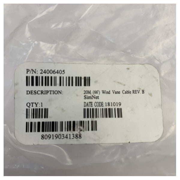 Simrad マストヘッド風センサーケーブル 20M NMEA2000 - Simnet - 24006405