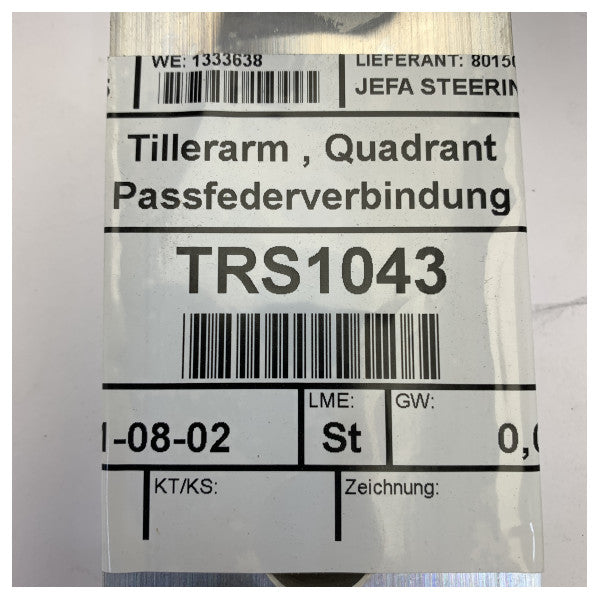 Jefa 80150 Brazo de timón Cuadrante para dirección de timón de aluminio - TRS0428