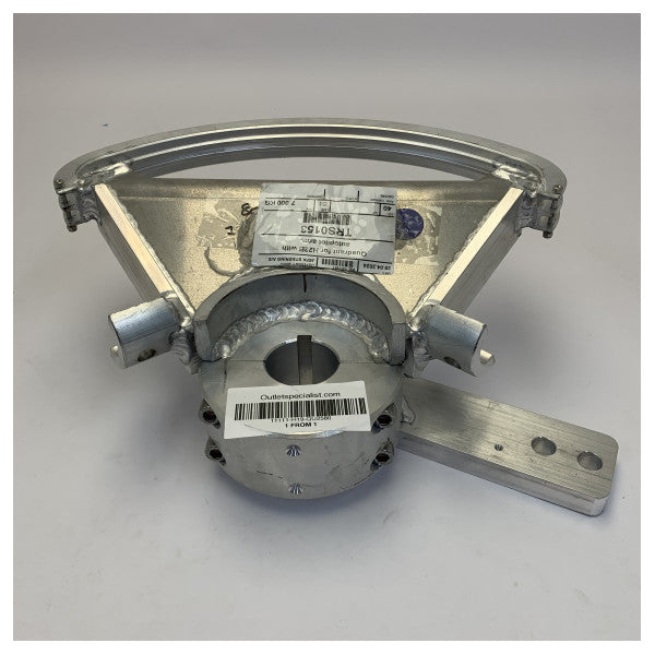 Quadrante de leme Jefa 80 Degree Steering R=250 em alumínio com braço de piloto automático