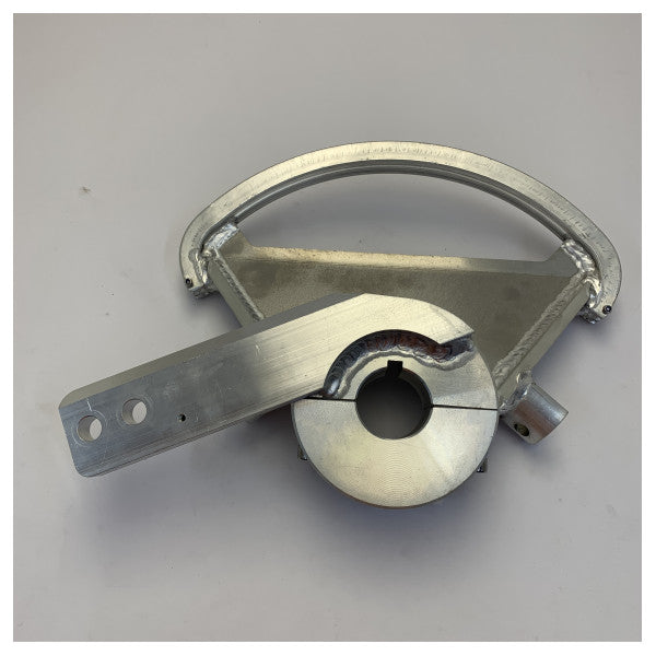 Quadrante de leme Jefa 80 Degree Steering R=250 em alumínio com braço de piloto automático