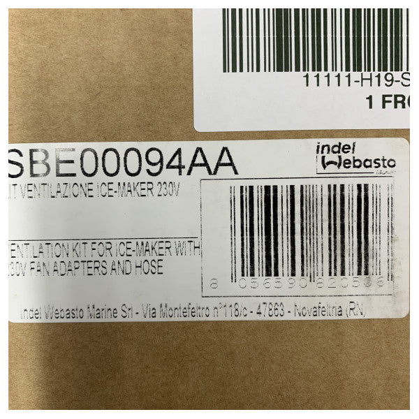 Isotherm SBE0009AA Ventilation | Kit de refroidissement pour machines à glace marines