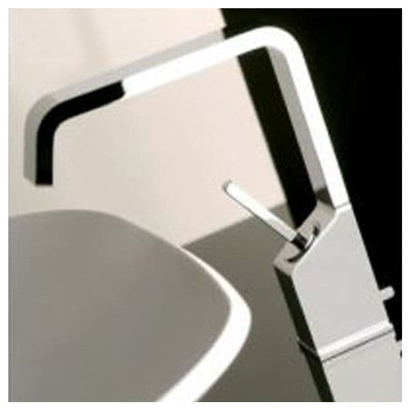 Gessi Rettangolo XL Черна смесителна батерия за умивалник Резервни части 26107.299 с гъвкави маркучи от неръждаема стомана