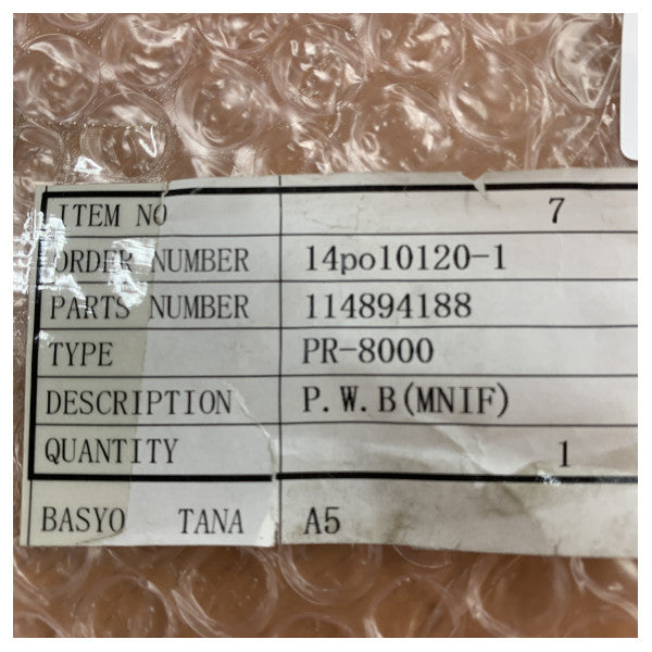 Tokyo Keiki PR-8000 autopilot PCB PWB (MNIF) marinselektronik
