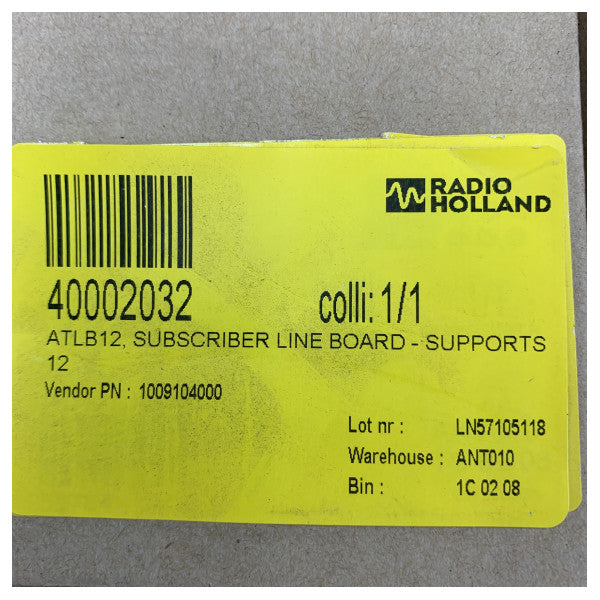 Zenitel 1009104000-0200 Subscriber Line Board Marine Electronics Spare P