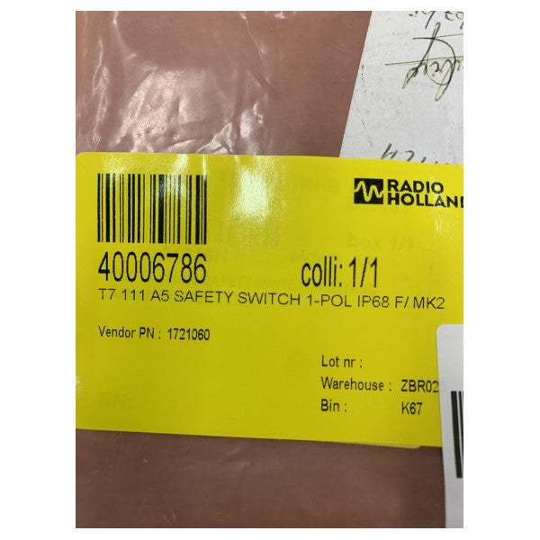 OTTO 1721060 Marine vippströmbrytare IP68 vattentät MS25081 Mil-Spec elektrisk