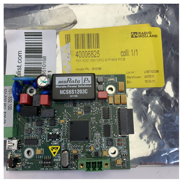 Raytheon Anschutz 101-532.100 Power CPU 91F464 PCB