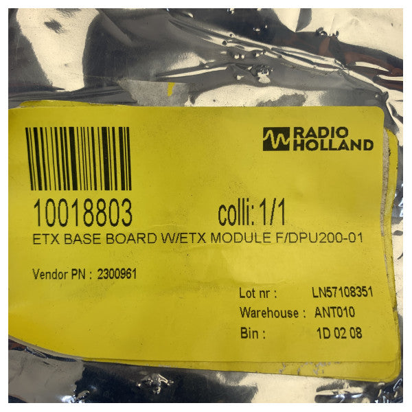 Danelec basplatta med ETX-modul för DPU200-01 - 2300961