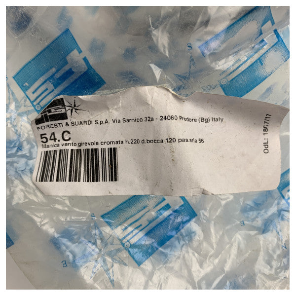 Foresti Suardi 54.C respiradouro de latão para carenagem de embarcações