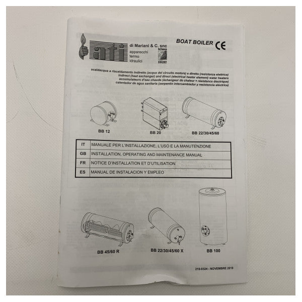 Котел з нержавіючої сталі Johnson Marine 30л 1200Вт 230В - 56-47456-02