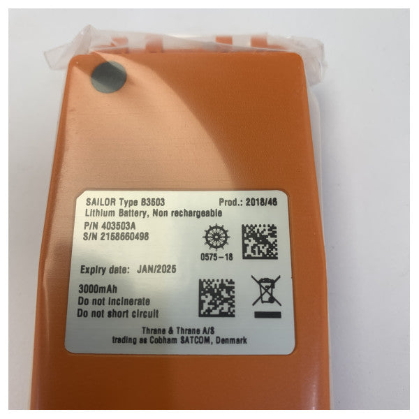 Судновий радіоприймач Sailor 403503A ATEX з літій-іонним акумулятором