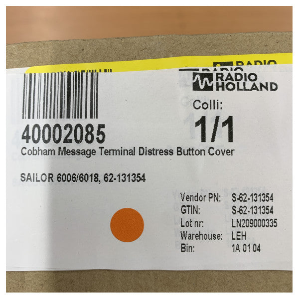 Sailor S62-131354 Sailor Meddelandeterminal Nödsignalknappskydd 6008 - 6018