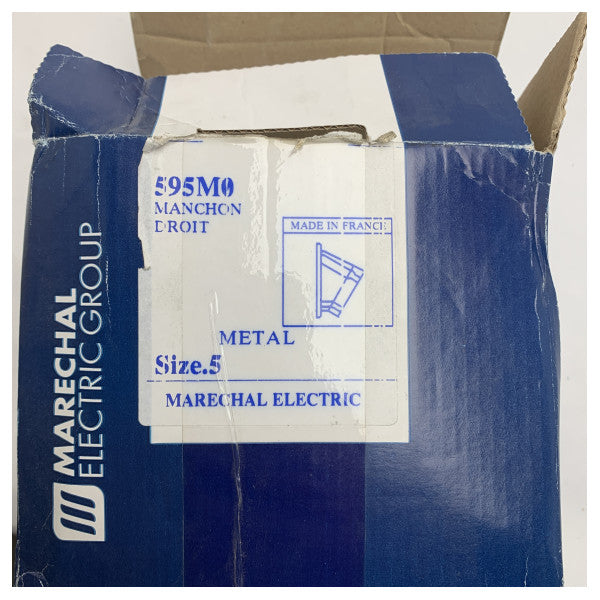 Marechal Marine Straight Connector 595M0 - Издръжлив метален електрически съединител за морска употреба