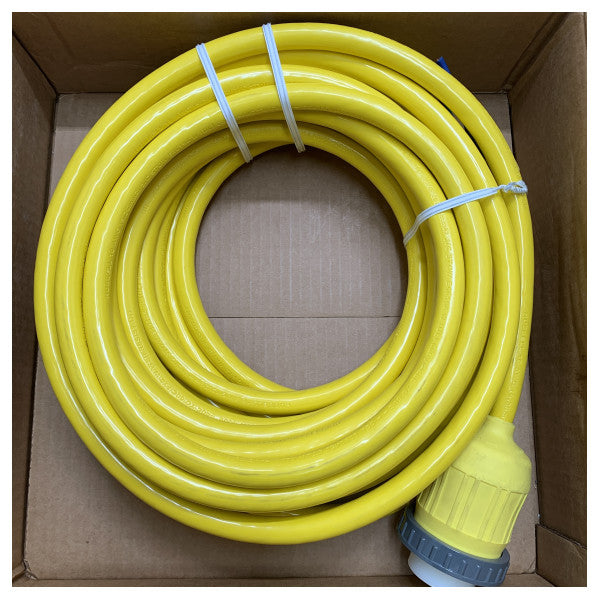 Hubbell 15 m cavo di alimentazione da terra giallo 32 ampere - 230V - HBL332CS