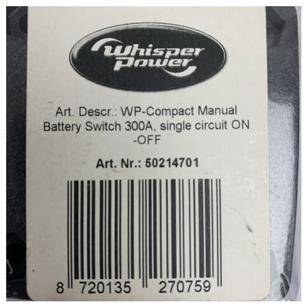 Blue Sea 6006200 Серия М 300А - превключвател за включване и изключване на батерията