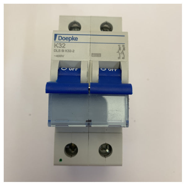 6x دوبيك DLS6i K32-2 قاطع دارة بحرية 2-قطب 32A