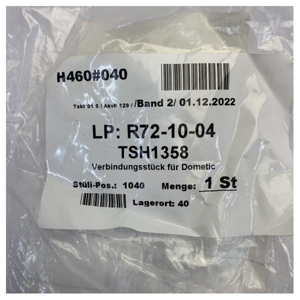 Dometic Brons Slangpilaar Koppeling voor Airco - 9108720487 - Ongebruikt