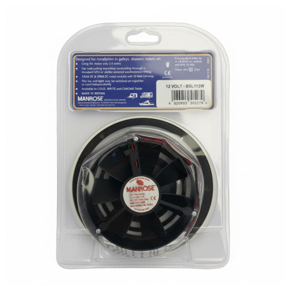 Osculati BSL112W 12V Işık ile Hava Çekiş Ventilatörü - 13.580.12