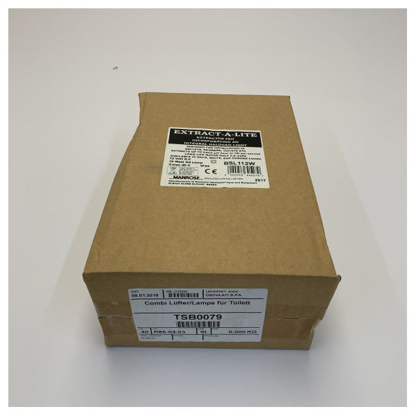 オスキュラティ BSL112W 12V 抽出換気扇(ライト付き) - 13.580.12