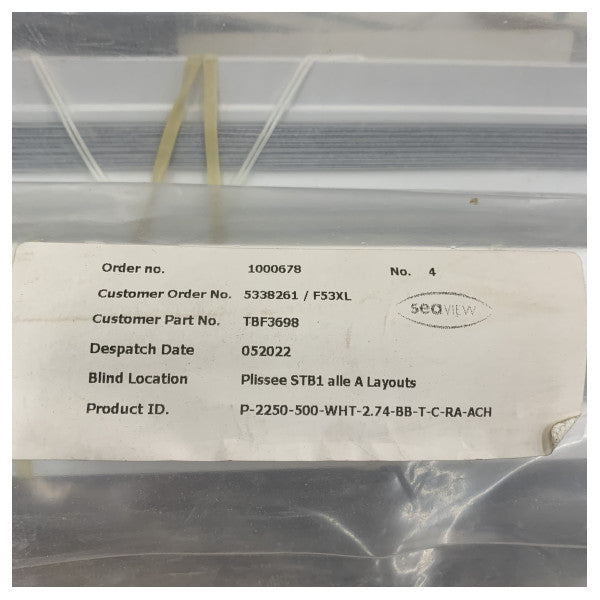 Dometic OceanAir Marine Gardiner Hvid 2250 x 500mm