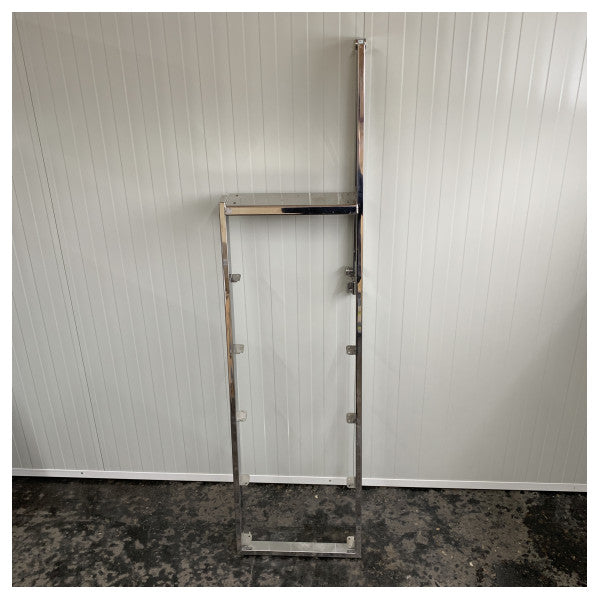 إطار سلم الاستحمام من الفولاذ المقاوم للصدأ من هانسي يخت مع مقبض 5 خطوات - MET1780