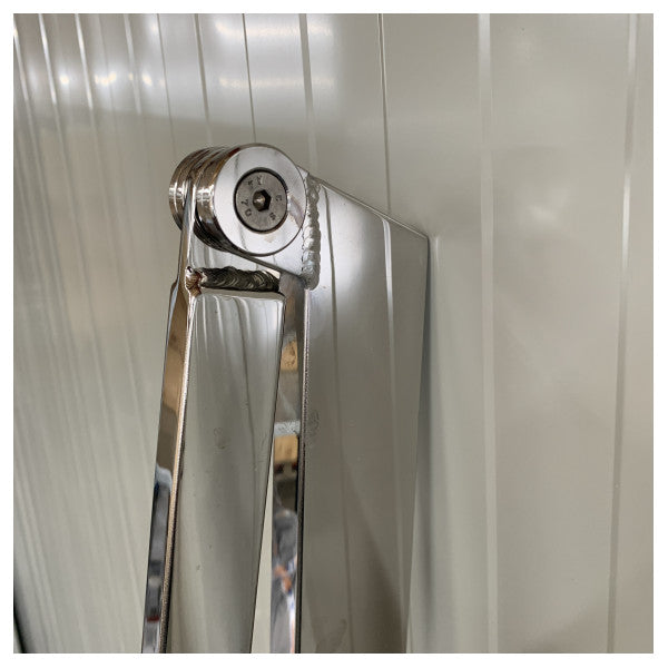 إطار سلم الاستحمام من الفولاذ المقاوم للصدأ من هانسي يخت مع مقبض 5 خطوات - MET1780