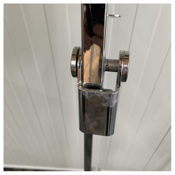 إطار سلم الاستحمام من الفولاذ المقاوم للصدأ من هانسي يخت مع مقبض 5 خطوات - MET1780