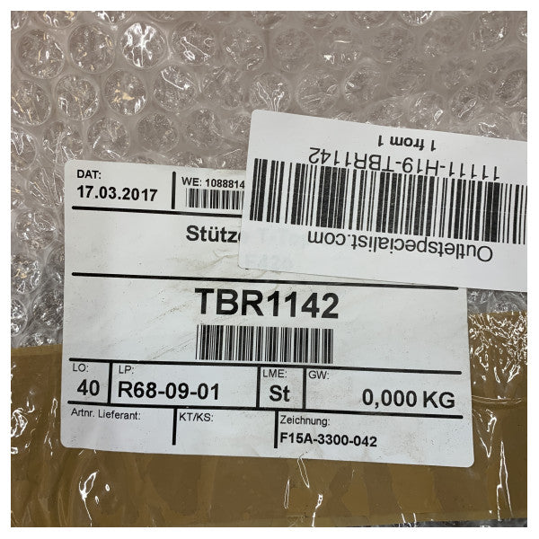 Fjord 42 Open T-Top Stainless Steel Support Starboard Side - TBR1142